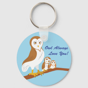 Owl altijd van je houden! sleutelhanger