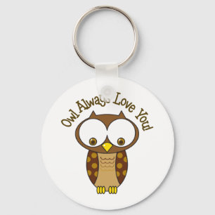Owl Altijd van je houden Sleutelhanger
