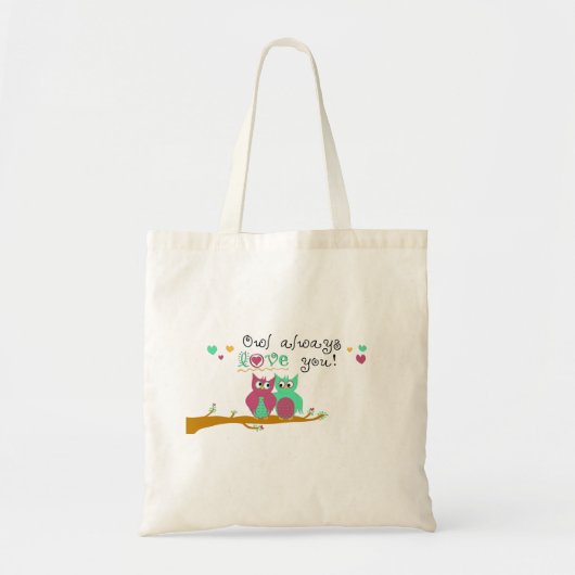Owl Altijd van je houden Tote Bag (Voorkant)