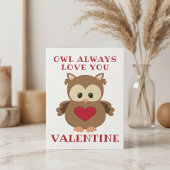 Owl Altijd van je houden, Valentijn Feestdagen Kaart