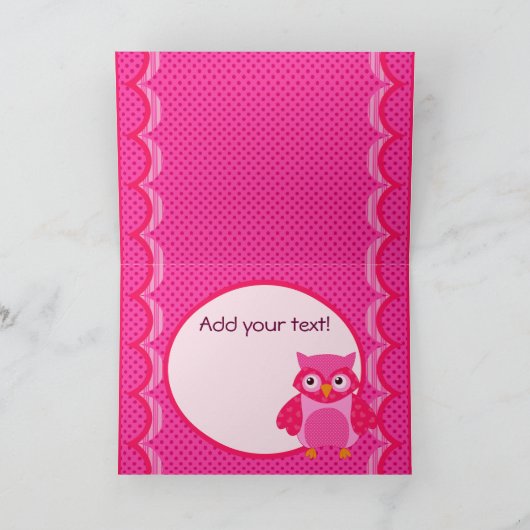 Owl altijd van je houden! Valentijnsdag Wenskaart Feestdagen Kaart (Binnen)