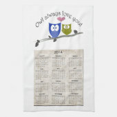 Owl altijd van je, keukenhanddoek uit 2013 (Verticaal)