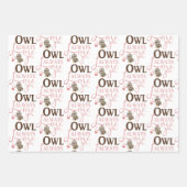Owl Altijd van je papierbladen. Inpakpapier Vel (Voorkant 3)