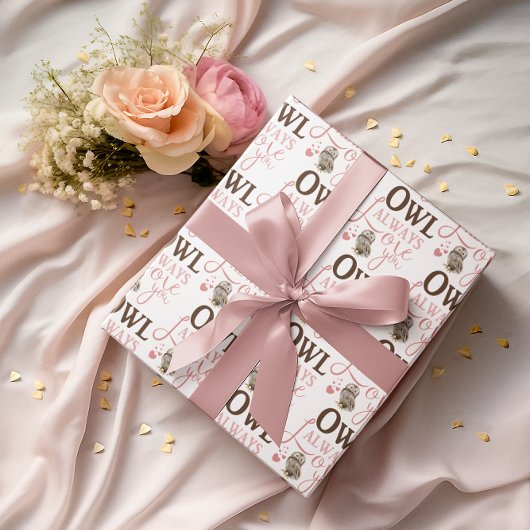 Owl Altijd van je papierbladen. Inpakpapier Vel