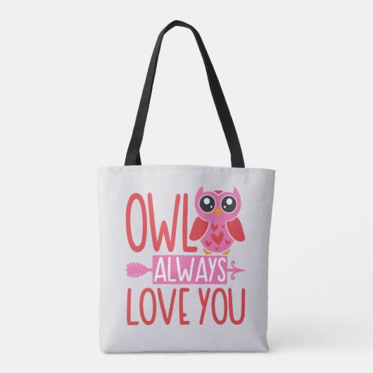 Owl Always Love You Canvas tas (Achterkant)