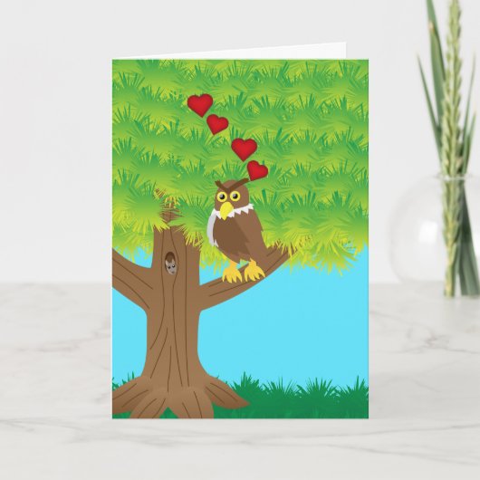 Owl always love you kaart (Voorkant)