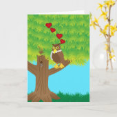 Owl always love you kaart (Gele Bloem)