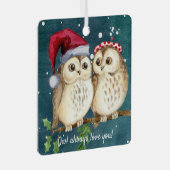 Owl Always Love You Ornament (nu op metal) (Voorkant Rechts)