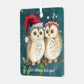 Owl Always Love You Ornament (nu op metal) (Voorkant links)