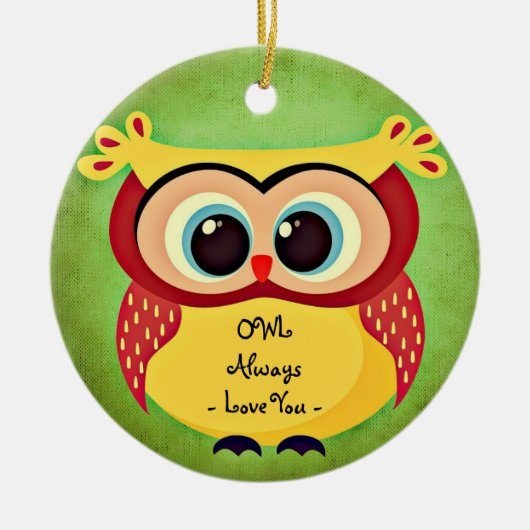 Owl Always Love You Ornament Round (Voorkant)