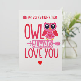 Owl Always Love You Printable Valentijnsdag Kaart