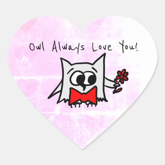 Owl Always Love You Sticker (Voorkant)