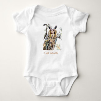 Owl among pines romper