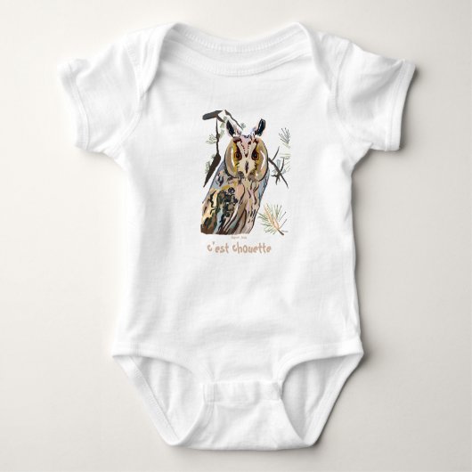 Owl among pines romper (Voorkant)