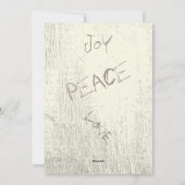 Owl and Fawn Forest Kerstmis met je foto Feestdagenkaart (Achterkant)