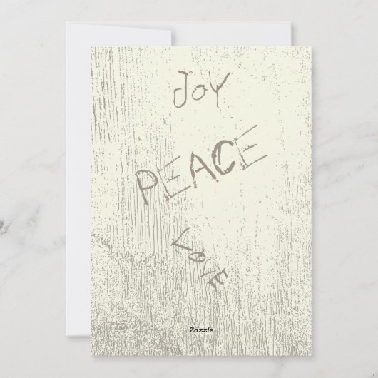 Owl and Fawn Forest Kerstmis met je foto Feestdagenkaart (Achterkant)