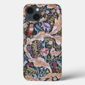 Owl and Flowers, William Morris Case-Mate iPhone Case (Achterkant)