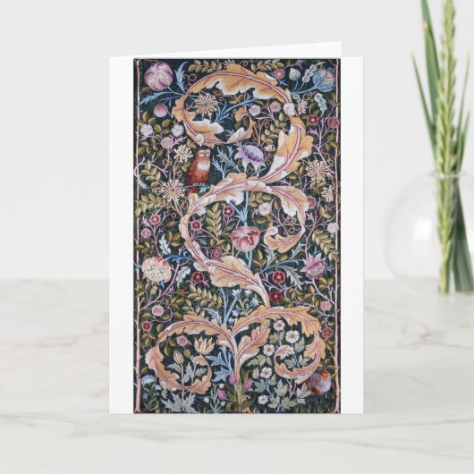 Owl and Flowers, William Morris Kaart (Voorkant)
