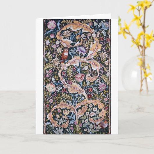 Owl and Flowers, William Morris Kaart (Gele Bloem)