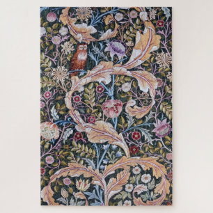 Owl and Flowers, William Morris Legpuzzel