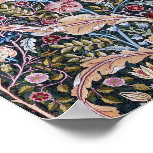 Owl and Flowers, William Morris Poster (Hoek)