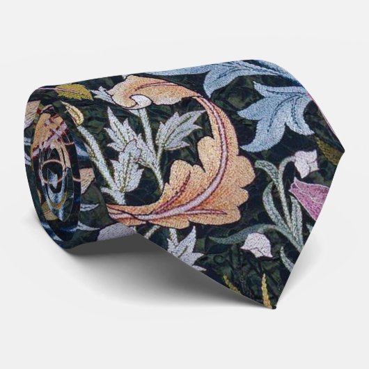 Owl and Flowers, William Morris Stropdas (Opgerold)