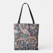 Owl and Flowers, William Morris Tote Bag (Achterkant)