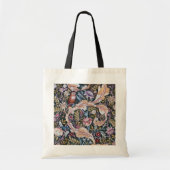 Owl and Flowers, William Morris Tote Bag (Voorkant)