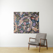 Owl and Flowers, William Morris Wandkleed (In Situ (horizontaal))