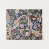 Owl and Flowers, William Morris Wandkleed (Voorkant (horizontaal))