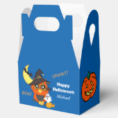 Owl and Pumpkin Kinder Personalized Halloween Bedankdoosjes (Geopend)