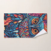 Owl Art Drawing Bad Handdoek (Handdoek)