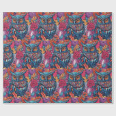 Owl Art Drawing Cadeaupapier (Vlak)