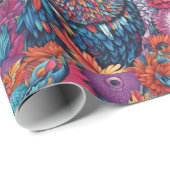 Owl Art Drawing Cadeaupapier (Rol Hoek)