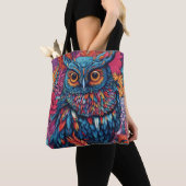 Owl Art Drawing Tote Bag (Dichtbij)