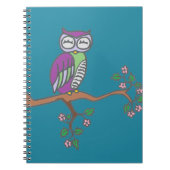 Owl Art Night Blue Notitieboek (Voorkant)