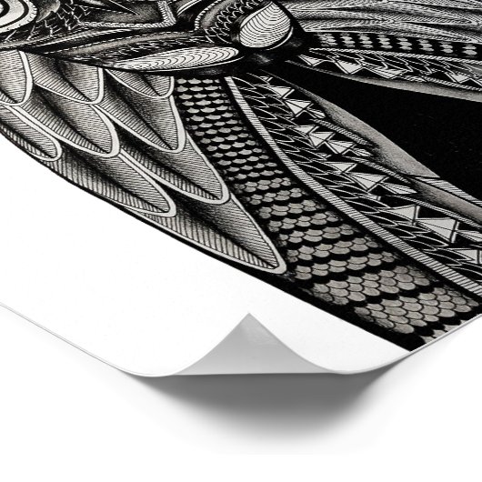 Owl Art Poster (Hoek)