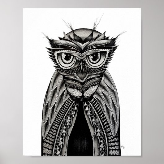 Owl Art Poster (Voorkant)