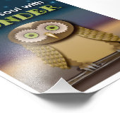 Owl Art Print Foto Afdruk (Hoek)