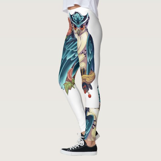 Owl Art Tattoo Design Dames Leggings (Links)