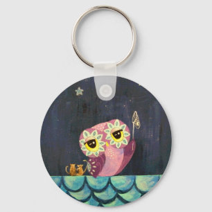 Owl Art - Vang een vallende ster Sleutelhanger