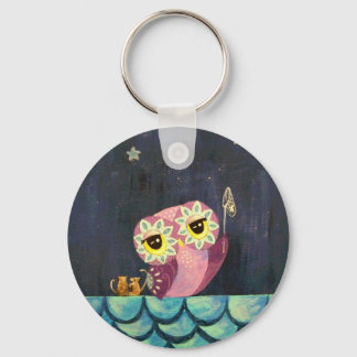 Owl Art - Vang een vallende ster Sleutelhanger