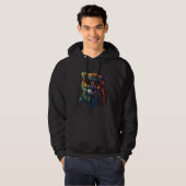 Owl Artwork Animal Glasses Colourful Bird Owl Hoodie (Voorkant volledig)