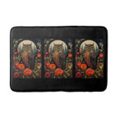 Owl at Night with a Full Moon Badmat (Voorkant)