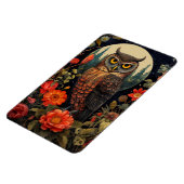 Owl at Night with a Full Moon Magneet (Linkerzijde)
