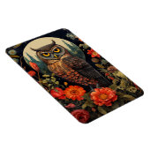 Owl at Night with a Full Moon Magneet (Rechterzijde)