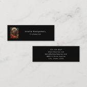 Owl at Night with a Full Moon Mini Visitekaartje (Voorkant / Achterkant)