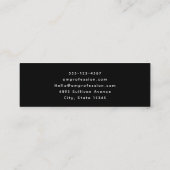 Owl at Night with a Full Moon Mini Visitekaartje (Achterkant)