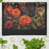 Owl at Night with a Full Moon Theedoek (Gevouwen)