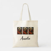 Owl at Night with a Full Moon Tote Bag (Achterkant)